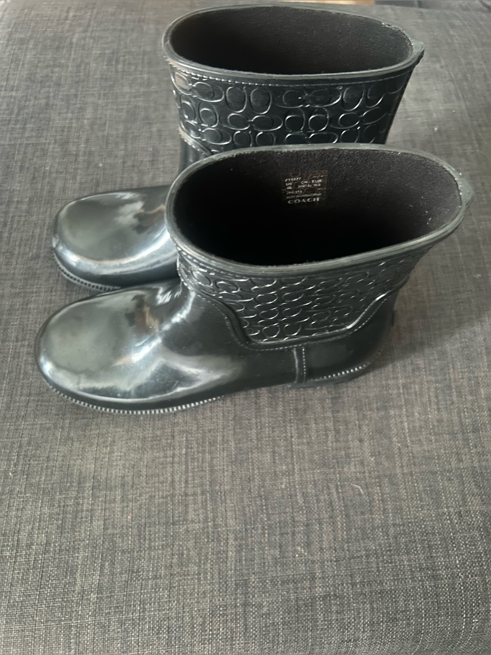 Like New Coach Rubber Boots